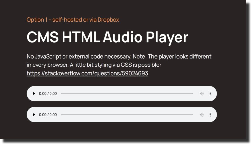 Audio Player In Webflow