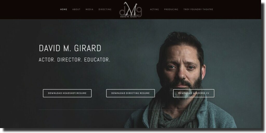 David M. Girard - actor websites