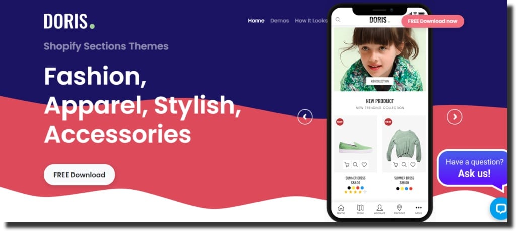 Doris-  free Shopify theme