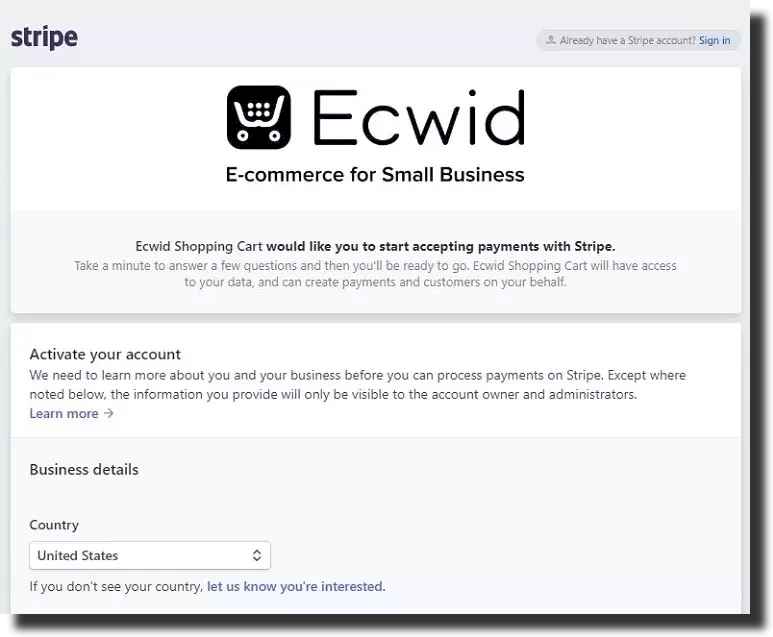 Ecwid Payments Options