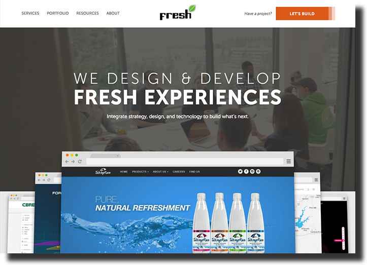 Fresh website features
