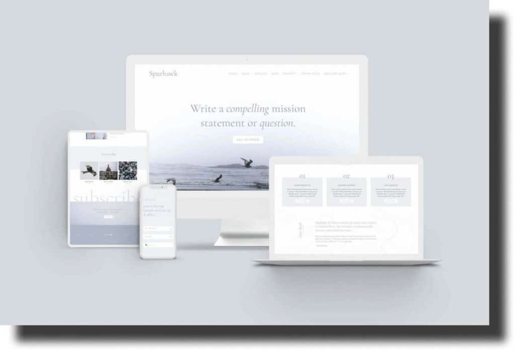 Sparhawk squarespace template