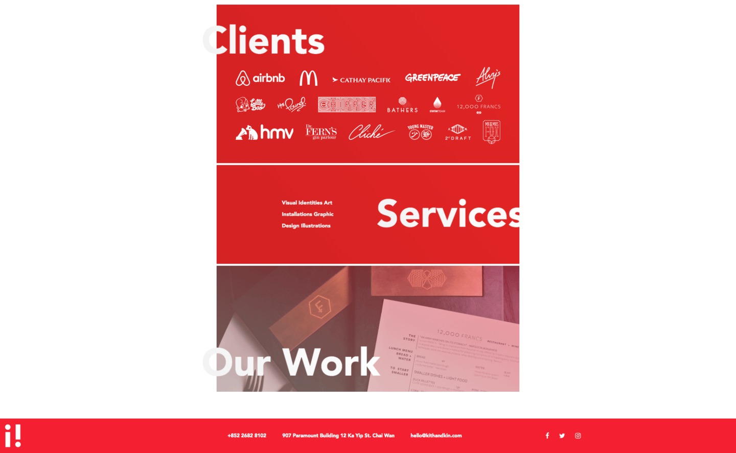 Kith and Kin Clients Page