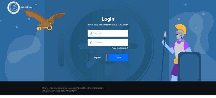 MSW Compliance Login Page