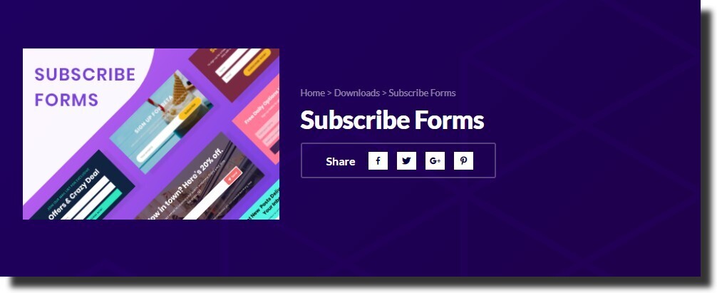 Subscribe Forms best free wordpress plugins