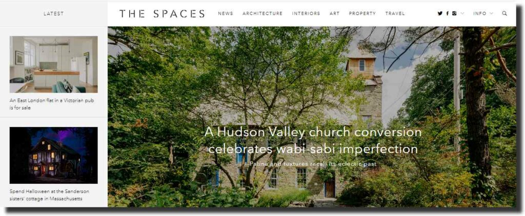 The Spaces - general contractor website