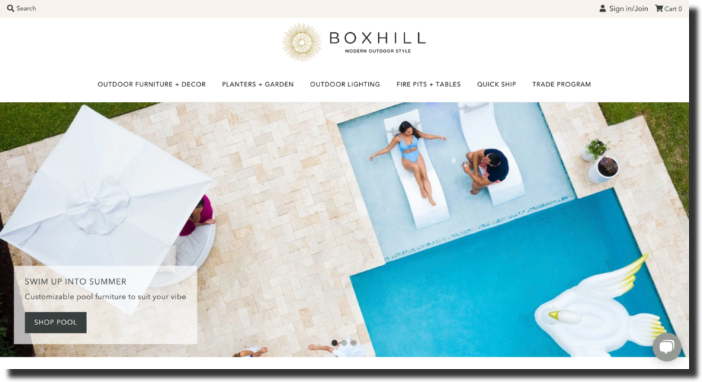 Boxhill landscape designer website screenshot