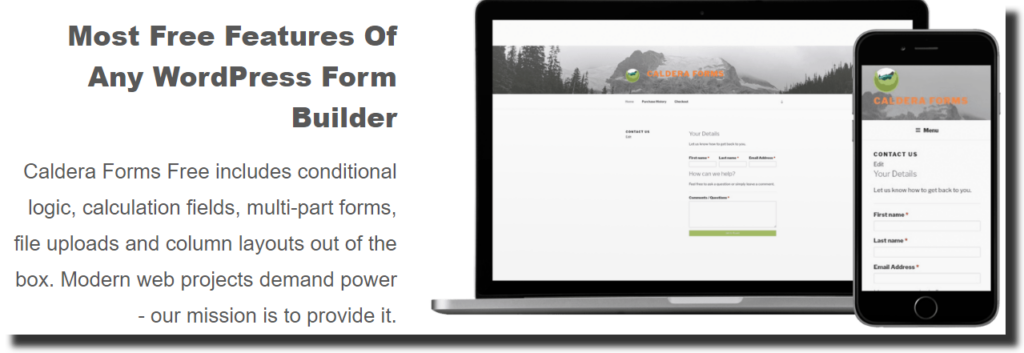 Caldera Forms form builder plugin