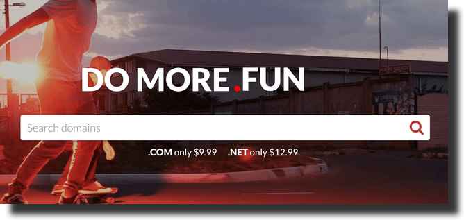 do more fun website purchase the domain name
