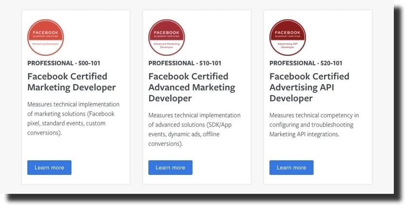 facebook certification courses