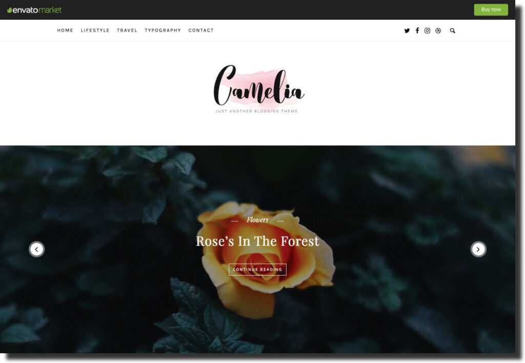 Camelia - Tumblr theme