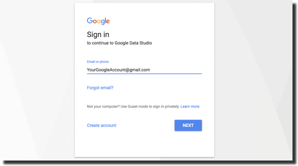 google account sign in