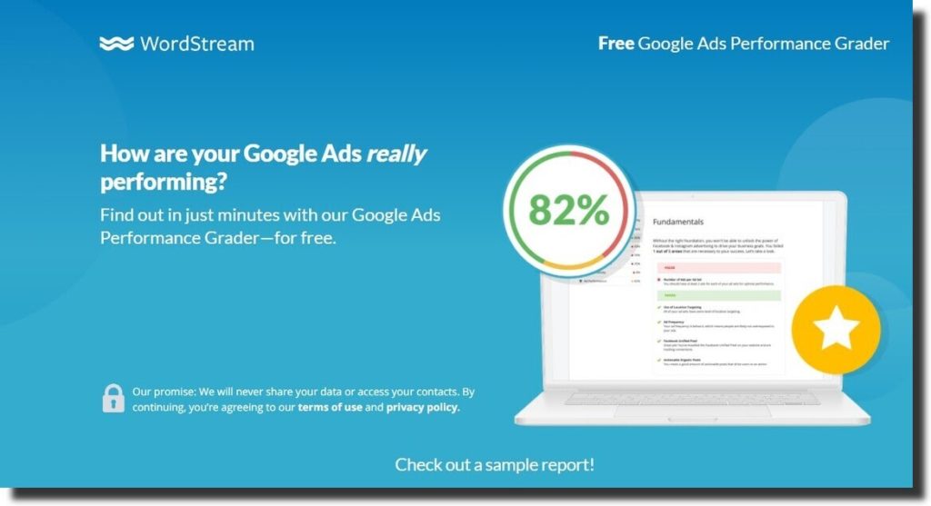 Google Ads Performance Grader By WordStream