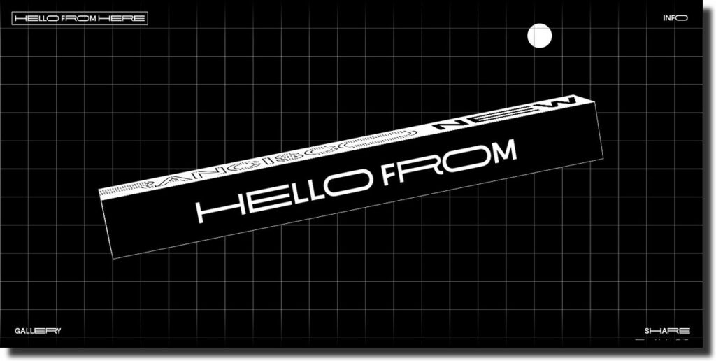 Hello From Here website