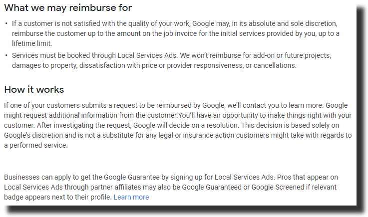 google condition to receive badge