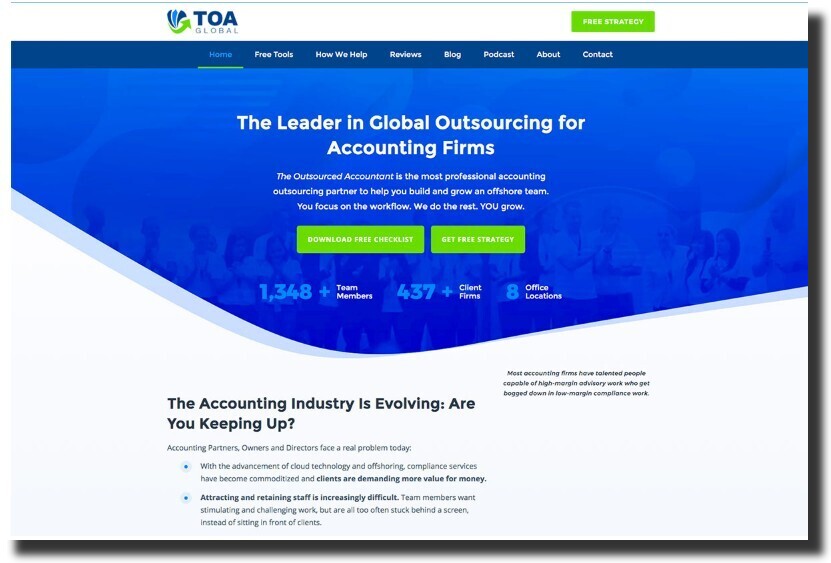 The Outsourced Accountant web design