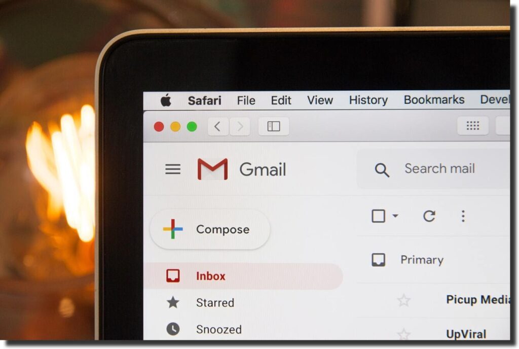 screenshot gmail website redesign