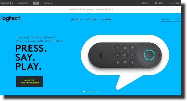 Logitech website design