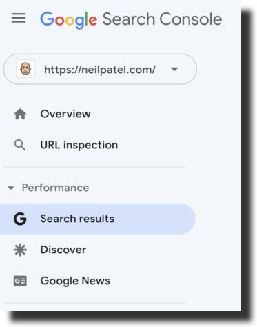 Search result analysis using Google search console 
