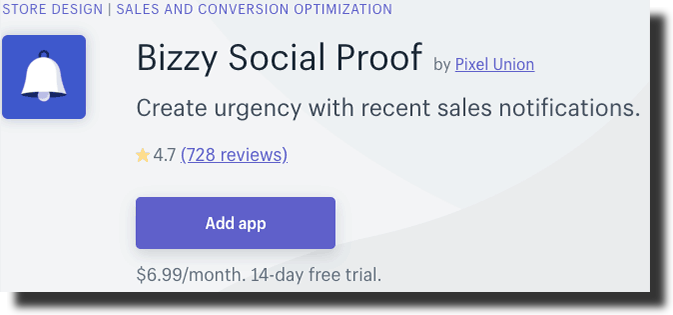 Bizzy Social Proof