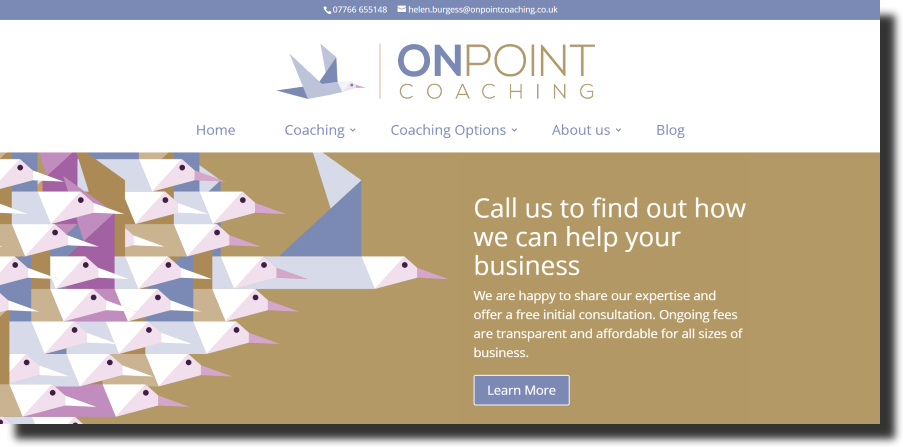 OnPoint Coaching website