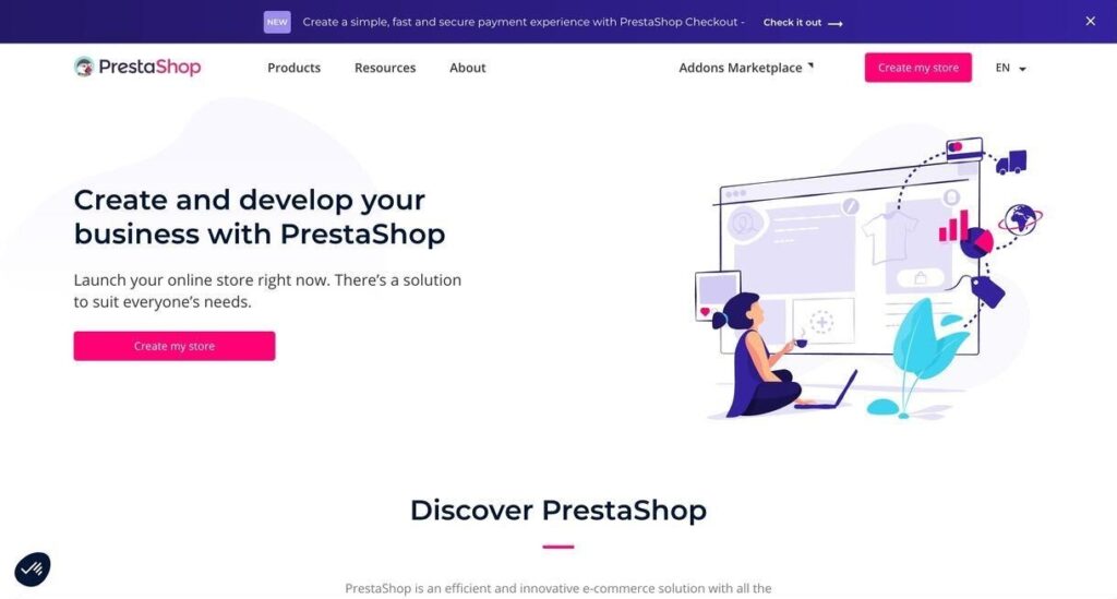 prestashop website screenshot