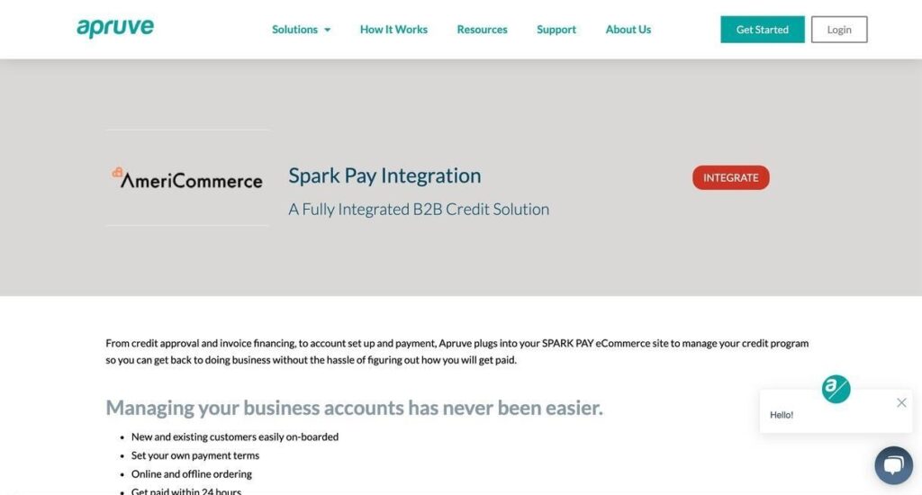 sparkpay website screenshot