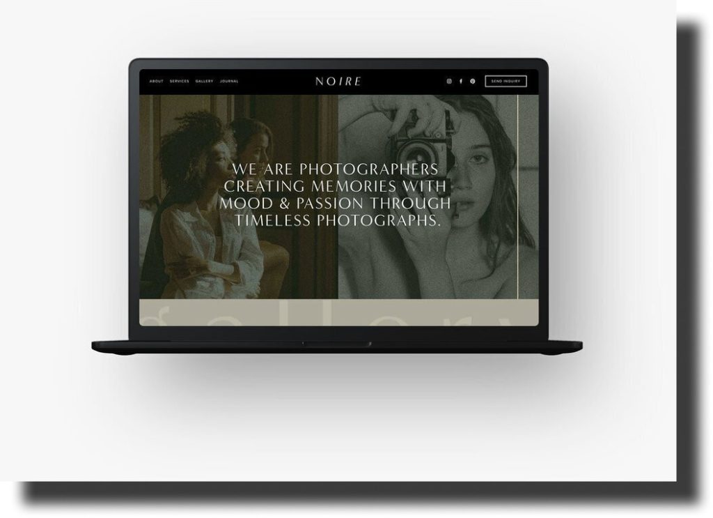 Noire squarespace template