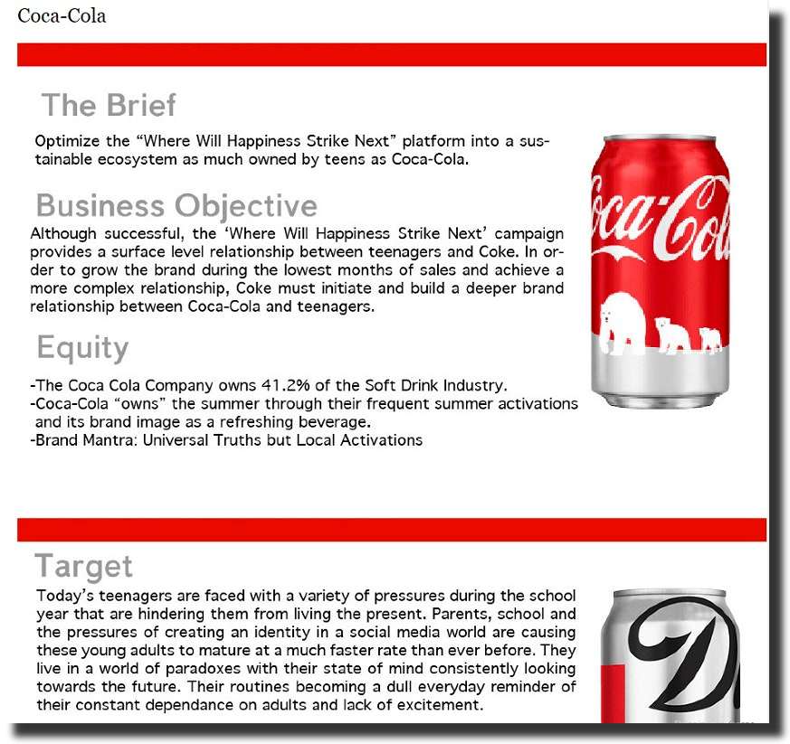 Coca-Cola creative brief