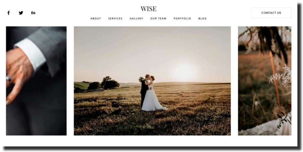 WISE squarespace template