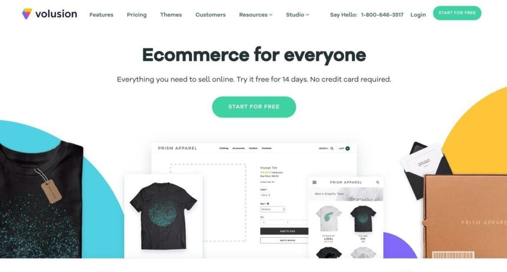 volusion website screenshot Best Ecommerce Platforms